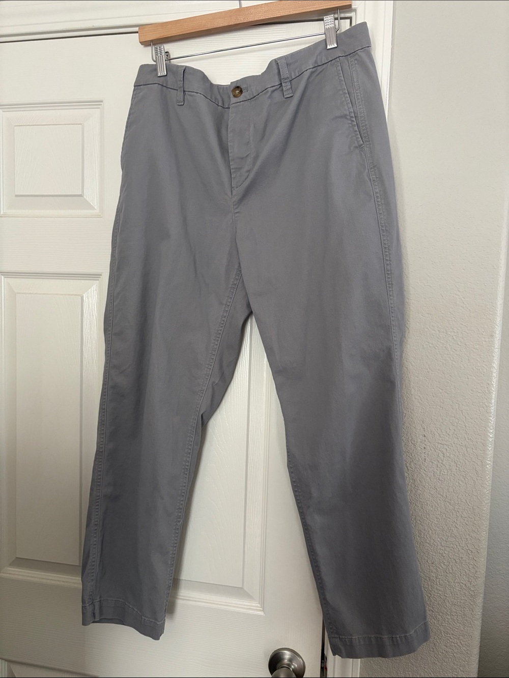 J. Crew Women’s Light Gray Straight Chinos